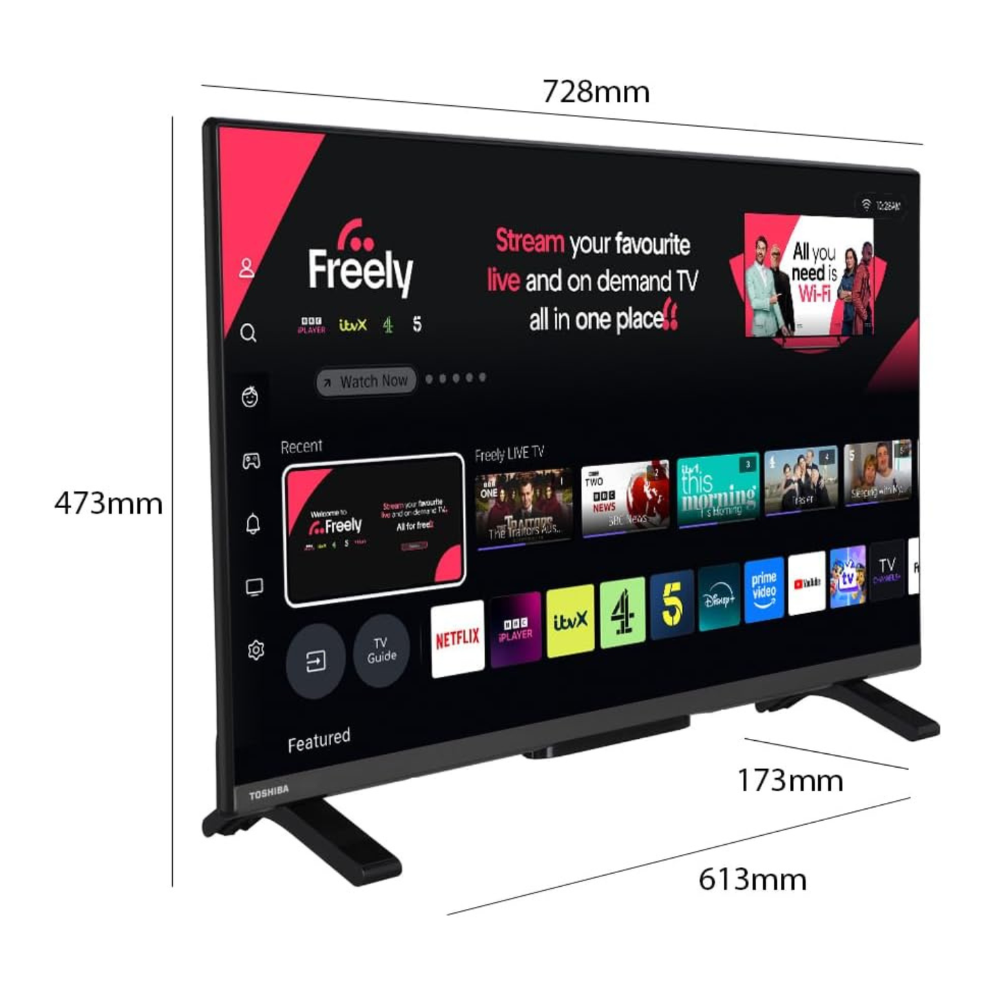 📺 Toshiba 32” 4K Smart TV – Smarter, Sharper, Simply Brilliant