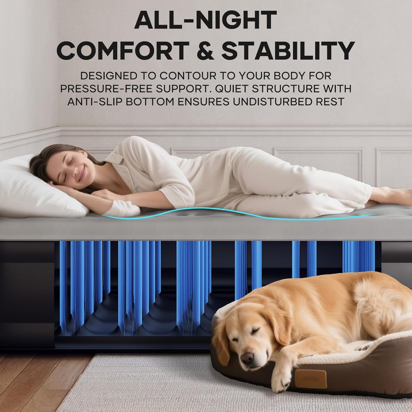 🛏️ Buy 1 Get 1 FREE - OlarHike Double Air Mattress